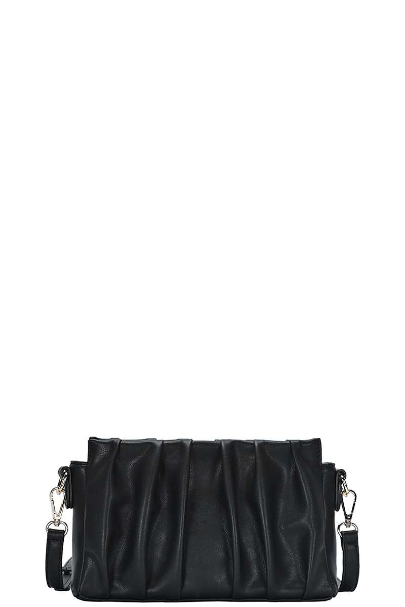 Stylish Smooth Wrinkled Crossbody Bag